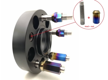 M12x1.5 Titanium Wheel Nuts Short Open - Rison