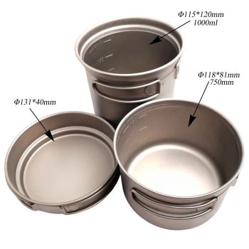 Titanium Camping Pot Set / Picknick Outdoor
