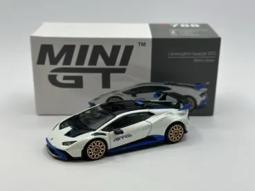 1/64 Lamborghini Huracan STO Bianco Asopo - Mini GT