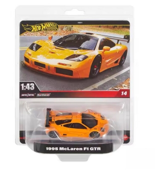 1/43 Mclaren F1 GTR Orange Hotwheels Premium