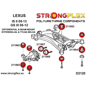 Lexus IS II 05-13 / GS III 05-12 Suspension Kit SPORT STRONGFLEX PU 216235A