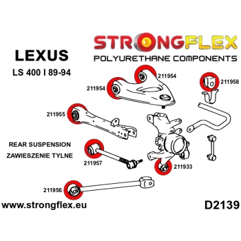 Lexus LS I (89-94) XF10 Suspension Bushing Kit SPORT STRONGFLEX PU 216257A