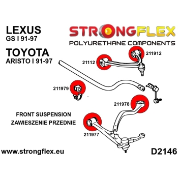Toyota Aristo / Lexus GS 91-97 Suspension Kit STREET STRONGFLEX PU 216266B