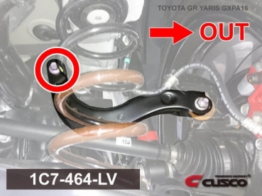 Cusco Pillow Ball Suspension Bush Rear Upper Arm Front Toyota Yaris GR 20+