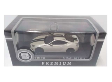 1/43 2014 Subaru BRZ White with Black Stripes
