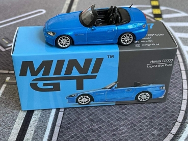 1/64 Mini GT Honda S2000 AP2 LHD Laguna Blue Pearl