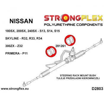 Nissan S14 S15 Silvia 200sx Suspension PU Bushing Kit SPORT Complete STRONGFLEX 286116A