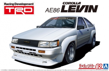 1/24 Aoshima Toyota Corolla AE86 Levin TRD Plastic Modelkit