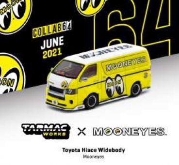 1/64 Tarmac Toyota Hiace Widebody Mooneyes Yellow