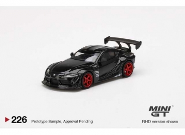 1/64 Mini GT Toyota Supra Pandem Black Red Wheels