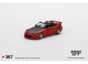 1/64 Mini GT Honda S2000 Mugen New Formula Red with Black Hood