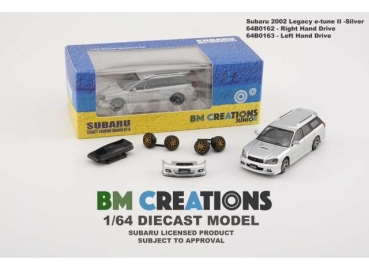 1/64  Subaru Legacy E Tune II Silber RHD - BM Creations
