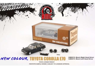 1/64 BM Creations Toyota Corolla E70 LHD Black