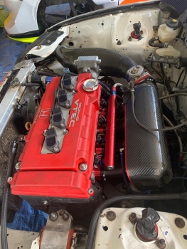 PracWorks Honda B-Series Carbon Ansaugbrücke mit Einspritzleiste
