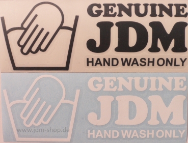 Genuine JDM Hand Wash Only Decal Sticker