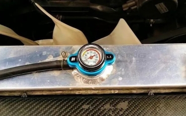 D1 Spec Radiator Cap Big Head Blue