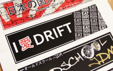 Japan Style Decal "I Love DRIFT"