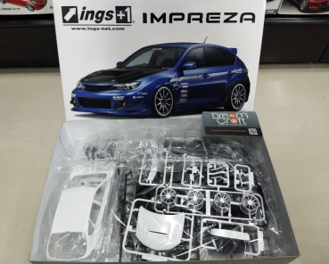 1/24 Aoshima Subaru Impreza WRX STI 5dr Ings Version Plastic Modelkit