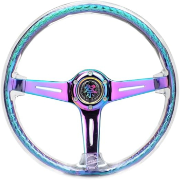 NRG Innovations Steering Wheel Matsuri Klar - Neo Chrome 350mm Acryl