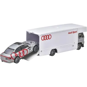 1/64 Audi S4 Quattro / Fleet Flyer Team Transport - Hot Wheels Premium