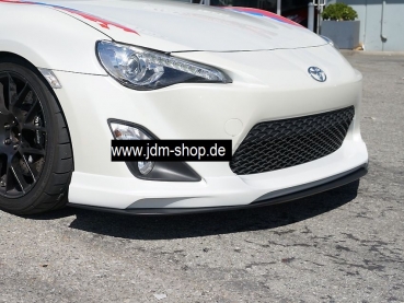 PU Design Front Bumper Lip GV Style Black Polyurethane Toyota GT86 Pre Facelift