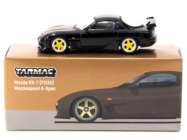 1/64 Mazda Rx-7 FD3S Brilliant Black - Tarmac
