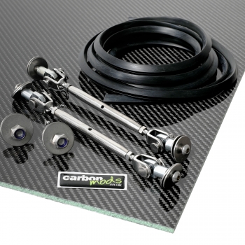 Universal Carbon Fibre Front Splitter Kit 1980mm x 480mm - Kopie