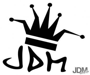 JDM King Decal white