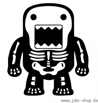 Domo-Kun Skeletton Aufkleber Decal