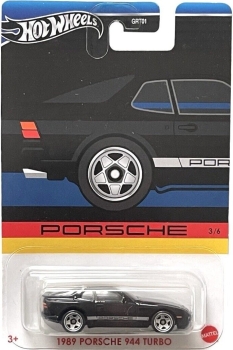 Hot Wheels 1/64 1989 Porsche 944 Turbo, black