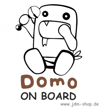 Domo-Kun On Board Aufkleber Decal