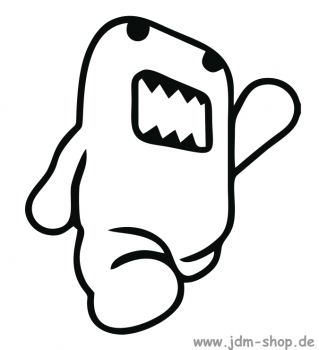 Domo-Kun Running Aufkleber Decal