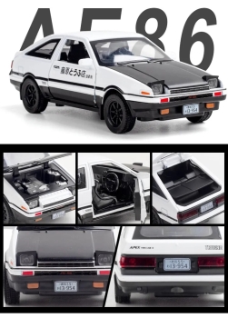 1/32 Toyota AE86 Trueno Model Fujiwara Initial-D With Lights