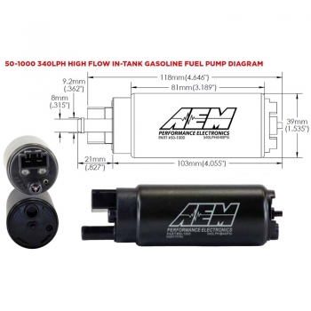 AEM Universal Fuel Pump - 340 L/h