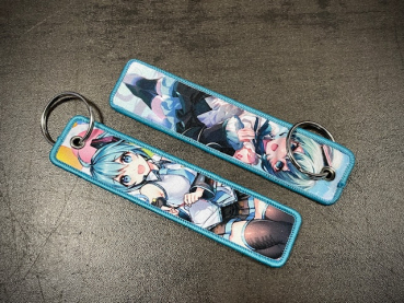 Key Strap Anime Schulmädchen Outfit Blau