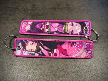 Key Strap Anime Geisha Pink