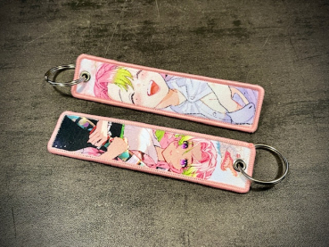 Key Strap Anime Lachendes Drachen Mädchen Rosa