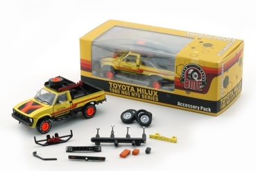 1/64 1980 Toyota Hilux N60 N70 Yellow - BM Creations