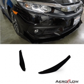 Aeroflow Dynamics Honda Civic Sedan 16-19 Front Canards V1