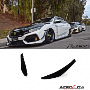 Aeroflow Dynamics Honda Civic Hatchback/SI Coupe/SI Sedan 17-19 Front Canards V1