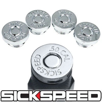 SICKSPEED Caps .50 CAL Bullet for 3pcs LugNuts 20pcs