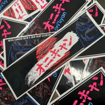 Devil Camber Rising Sun Kanji S15 Gloss Sticker