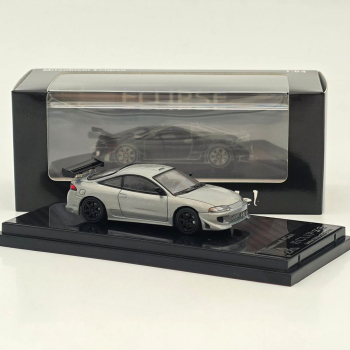 1/64 Mitsubishi Eclipse Zamac Brushed Silver Transcend Model - Diecast Model