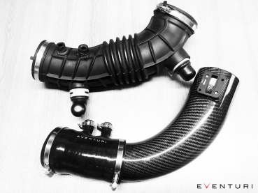 Eventuri Honda Civic Type R FK2 15+ Black Carbon Intake Pipe