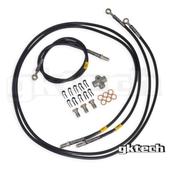 GKTech Toyota / Subaru GT86 / GR86 / BRZ Dual Caliper Braided Brake Line Kit
