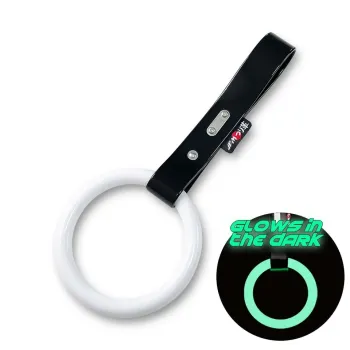 JDM Tsurikawa / Bosozoku Ring Weiß GLOW Strap Schwarz