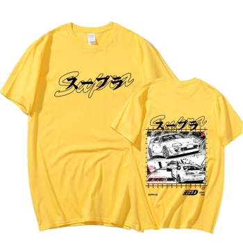 Toyota Supra MK4 Comic Shirt Yellow
