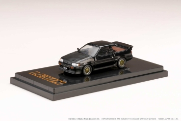 1/64 Hobby Japan Toyota Corolla Levin AE86 3dr Custom with Carbon Hood Black