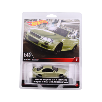 1/43 Nissan Skyline GT-R (BNR34) V-Spec II Nur With Nismo Parts - Hot Wheels