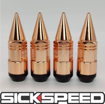 Steel Lug Nuts 2pcs MINI Spikes 76mm M12x1.5 Radmuttern - SICKSPEED